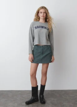 Sweater Geribd Brush Brownie