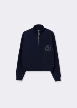 Sweater Rits Geborduurd