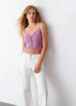 Top Crochet Bandjes Knoop