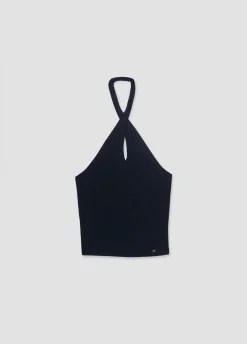 Top Tricot Gekruist Nek