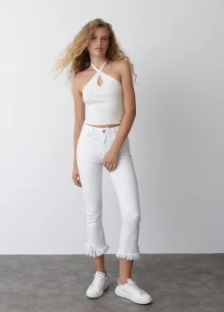 Top Tricot Gekruist Nek