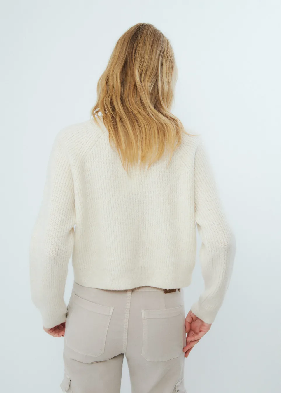 Trui Cropped Basic Ronde Hals