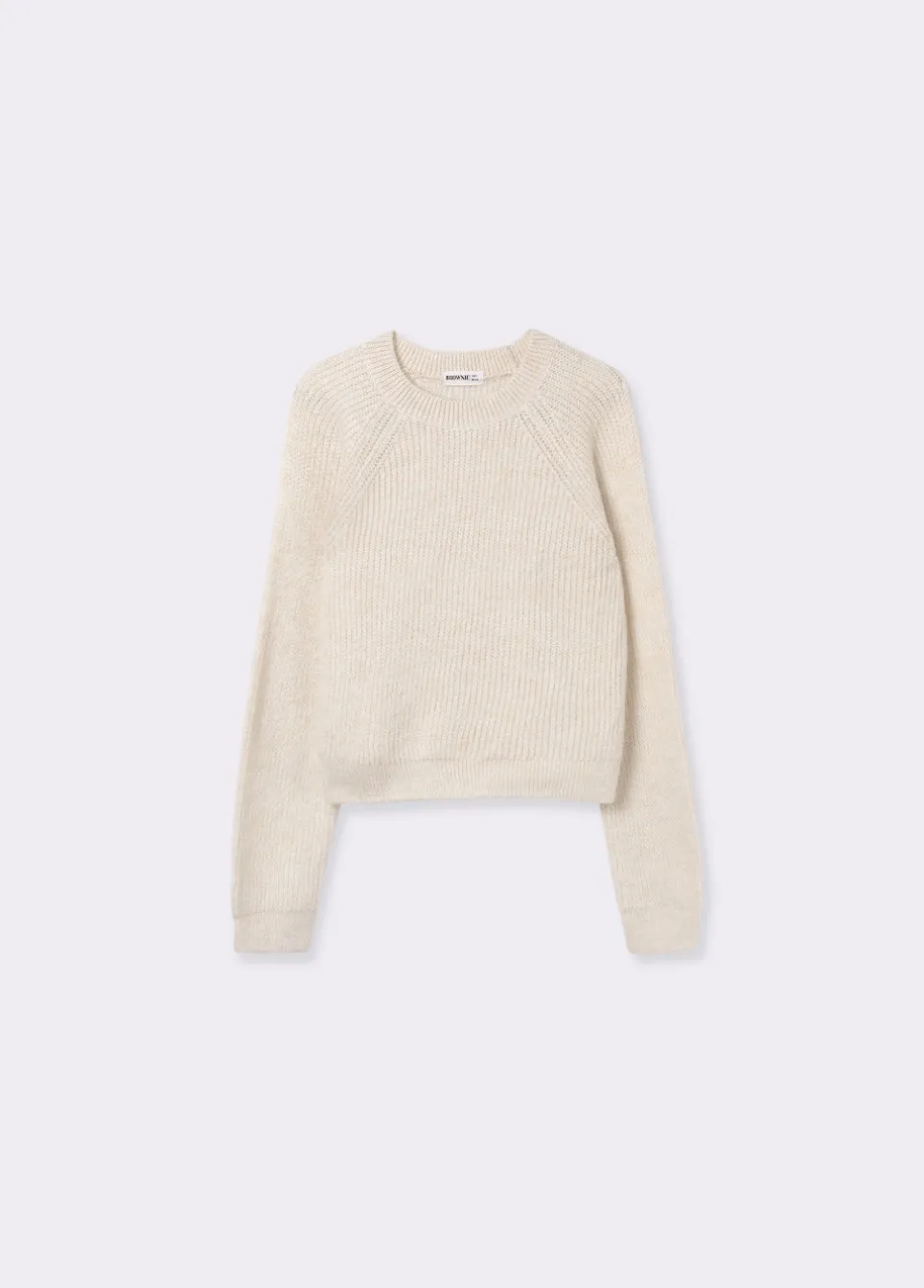 Trui Cropped Basic Ronde Hals