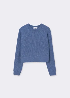 Trui Cropped Basic Ronde Hals