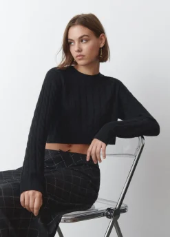 Trui Cropped Gevlochten
