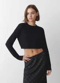 Trui Cropped Gevlochten