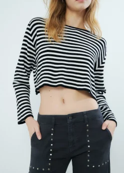 Trui Strepen Cropped