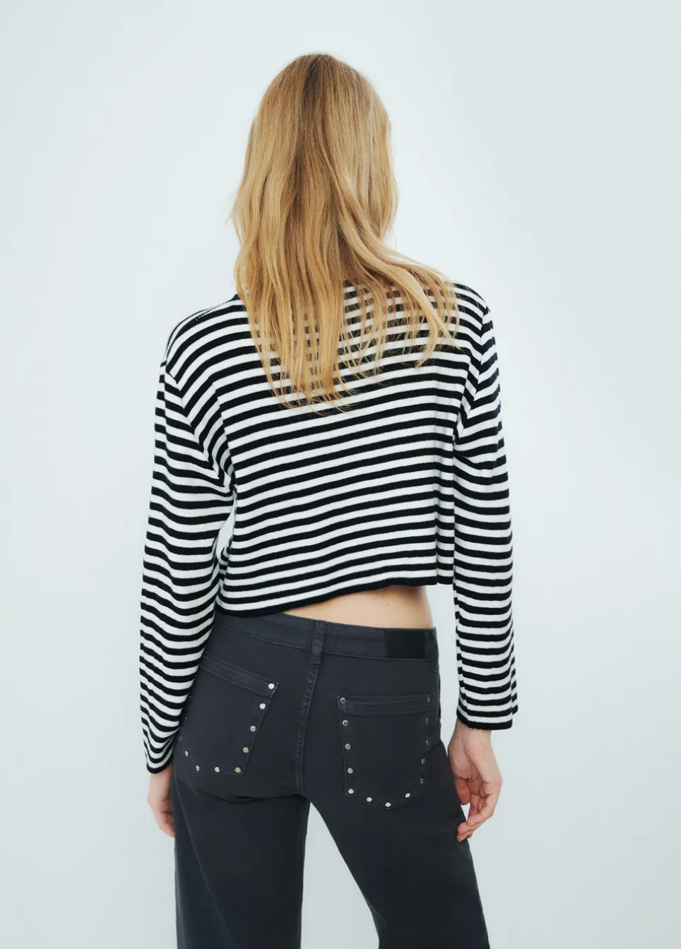 Trui Strepen Cropped