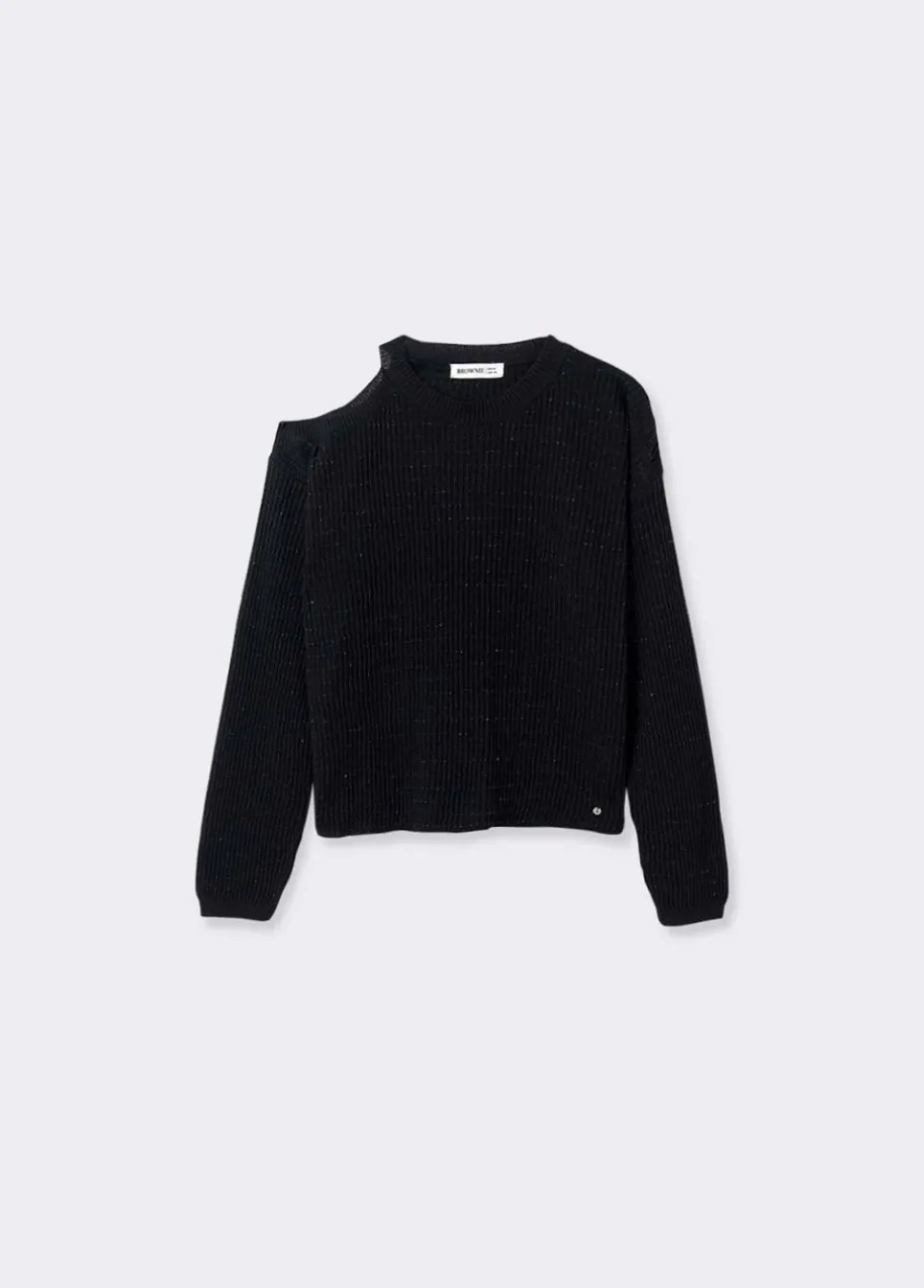 Trui Uitsnijding Metallic Garen