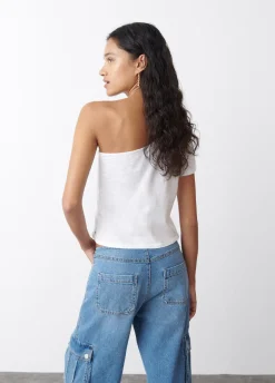 T-Shirt Asymmetrisch Korte Mouwen