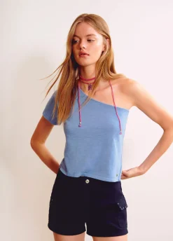 T-Shirt Asymmetrisch Korte Mouwen