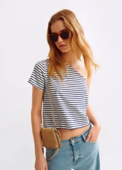T-Shirt Asymmetrisch Strepen