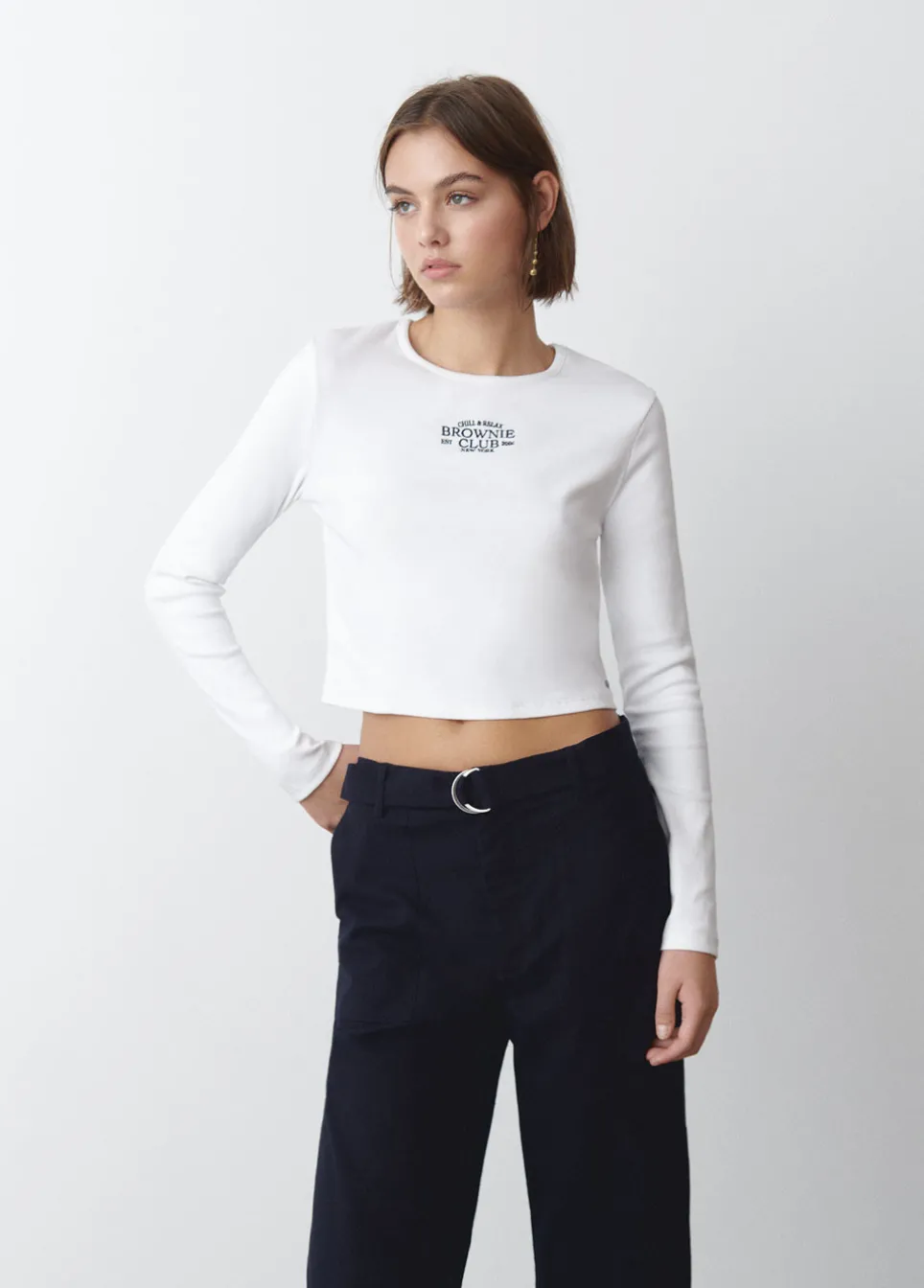 T-Shirt Baby Tee Lange Mouwen