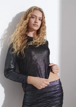 T-Shirt Cut-Outs Schouders Brill
