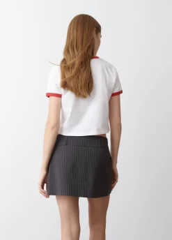 T-Shirt Korte Mouwen Contrast