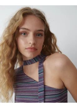 T-Shirt Lange Mouwen Asymmetrisch Choker