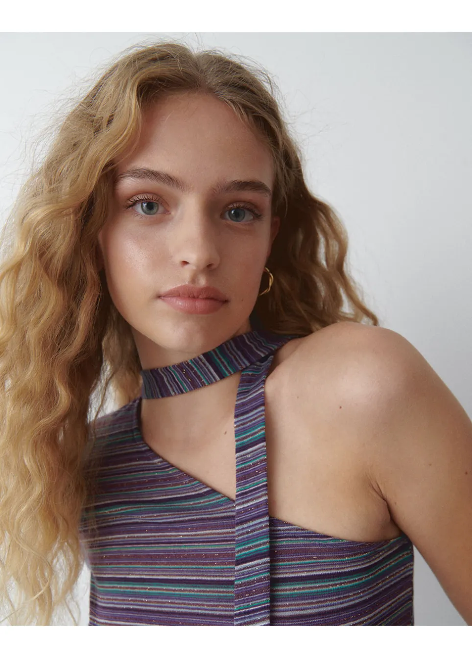 T-Shirt Lange Mouwen Asymmetrisch Choker