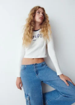 T-Shirt Lange Mouwen Contrast