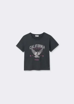 T-Shirt Print Adelaar Korte Mouwen