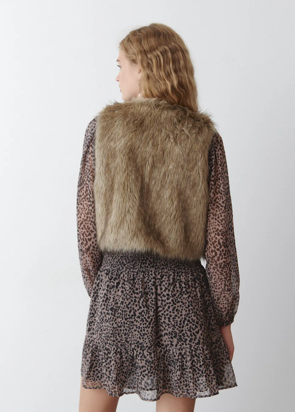 Vest Cropped Imitatiebont