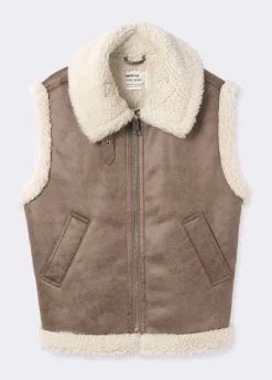 Vest Dubbelzijdig Leereffect