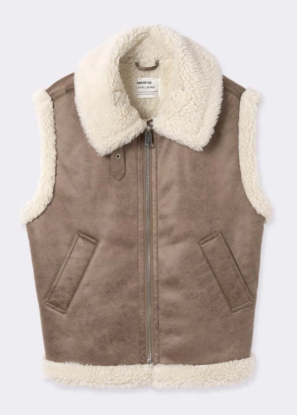 Vest Dubbelzijdig Leereffect