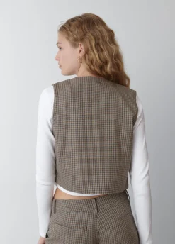 Vest Geruit Gekleed