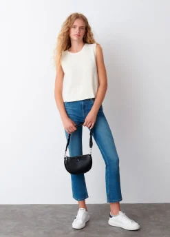 Vest Ronde Hals Gebreid